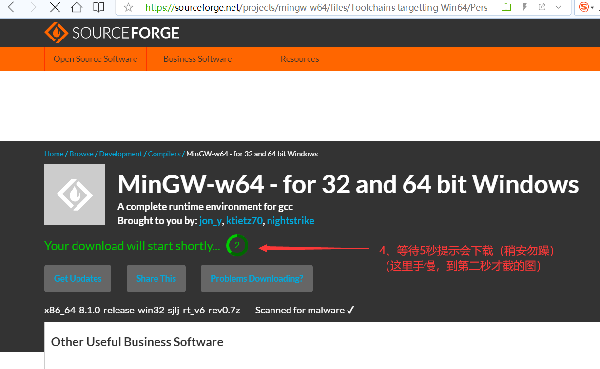 Detailed steps for downloading and installing MinGW-w64 (windows version of gcc, the compiler for c/c++, real available for win10)